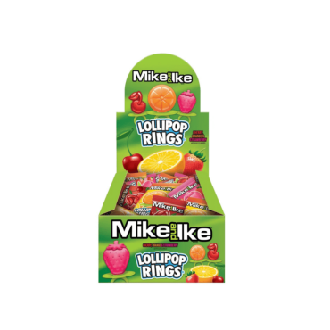 Mike & Ike Lollipop Rings 11.91g (0.42oz) (Box of 24)