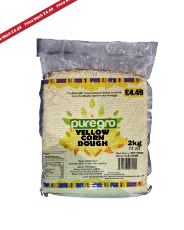 Puregro Yellow Corn Dough 2kg PM £4.49 (Box of 5)