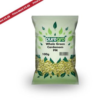 Puregro Whole Green Cardamom 100g PM £5.49 (Box of 10)