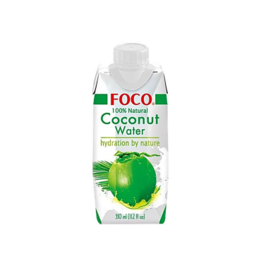 Foco Natural Coconut Water 330ml Tetra Pack (Box of 12)