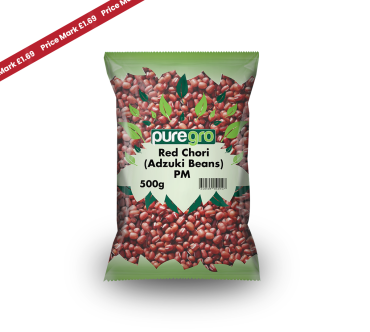Puregro Red Chori (Adzuki Beans) 500g PM £1.69 (Box of 10)