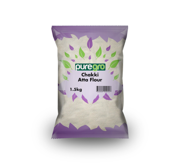 Puregro 100% Whole Wheat Sharbati Chakki Atta 1.5Kg PM £1.99 (Box of 6)