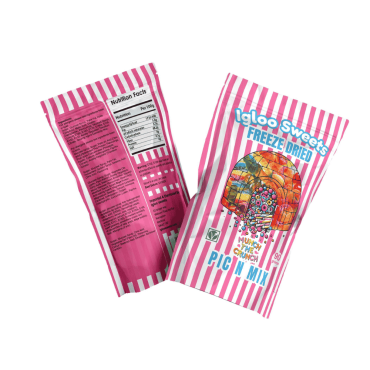 Igloo Sweets Pink Pic N Mix Freeze Dried 90g (Box of 10) 4 SEP 2025
