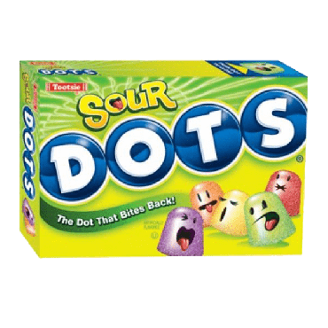 Tootsie Sour Dots Theater Box 170g (6oz) (Box of 12)