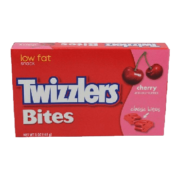 Twizzlers Big Box Cherry Classic Bites Theatre Box 142g (5oz) (Box of 12)