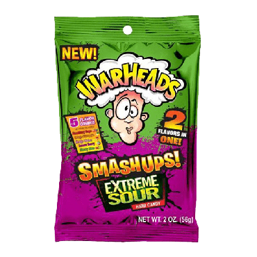 Warheads Extreme Sour Smashups 56g (2oz) (Box of 12)