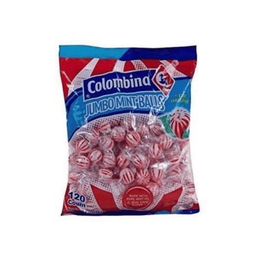 Colombina Jumbo Mint Balls (120 Count) (Box of 16)