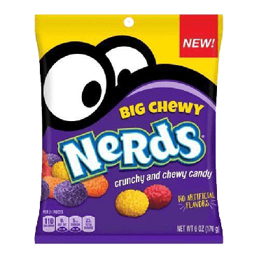 Wonka Big Chewy Nerds 170g (6oz) (Box of 12)