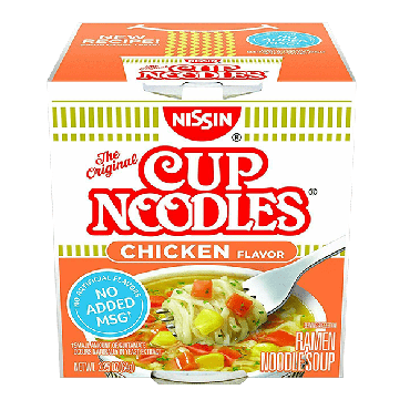 Nissin Cup Noodles Chicken 64g (2.25oz) (Box of 12)