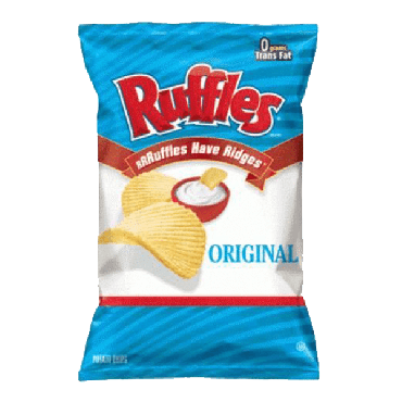 Frito Lays Ruffles Regular Potato Chips (6.5oz) 184g (Box Of 15)
