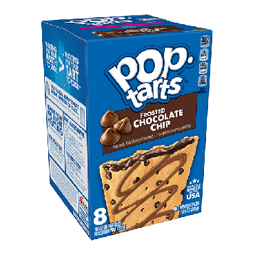 Pop Tarts Frosted Chocolate Chip 384g (13.5oz) (8 Piece) (Box of 12)