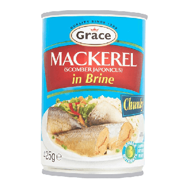 Grace Mackerel in Brine 425g (Case of 12)