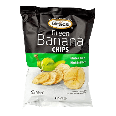 Grace Green Banana Chips 85g (Box of 9)