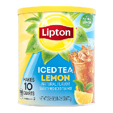Lipton Iced Tea Lemon Flavour 670g (23.6oz) (Box of 6)