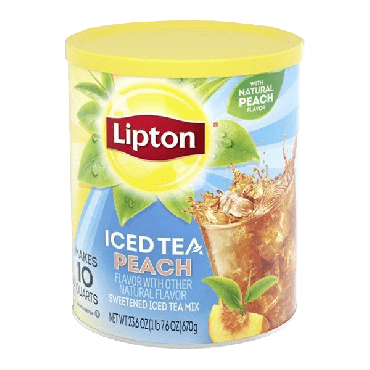 Lipton Iced Tea Peach Flavour 670g (23.6oz) (Box of 6)