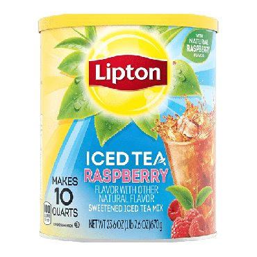 Lipton Iced Tea Raspberry Flavour 670g (23.6oz) (Box of 6)