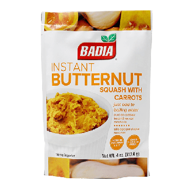 Badia Instant Butternut Squash with Carrots 113.4g (4oz) (Box of 6)