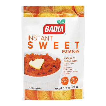 Badia Instant Sweet Potatoes 113.4g (4oz) (Box of 6)