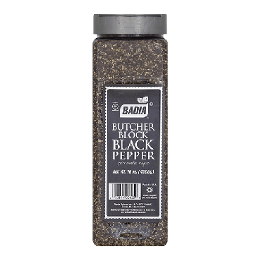 Badia Black Pepper Butcher Block 453.6g (16oz) (Box of 6)
