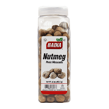 Badia Nutmeg Whole 453.6g (16oz) (Box of 6)