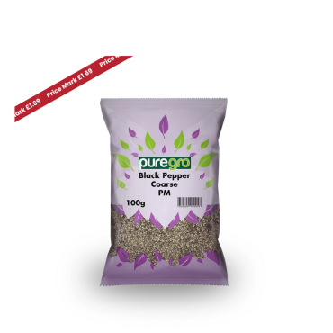 Puregro Black Pepper Coarse 100g PM £1.69 (Box of 10)