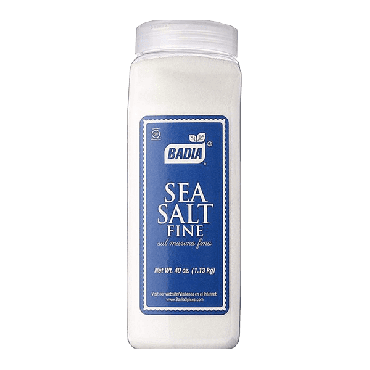 Badia Sea Salt Fine 1.13 kg (40oz) (Box of 6)
