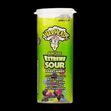 Warheads Extreme Sour Hard Candy Minis 49g (1.75oz) (Box of 18)