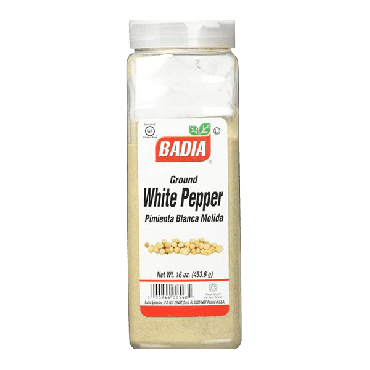 Badia White Pepper 453.6g (16oz) (Box of 6)