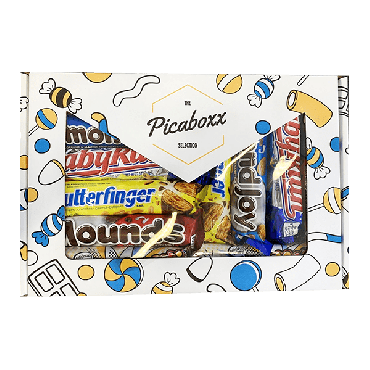 Picaboxx American Chocolates Selection Gift Hamper Box ★ 17 Products Premium Variety Pack (Box of 6)