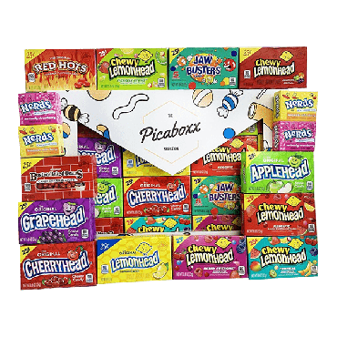 Picaboxx Minis American Candy Selection Gift Box ★ 16 Products Value Pack (Box of 6)