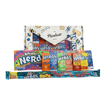 Picaboxx Premium Large Wonka Nerds American Candy Selection Gift Box ★ 8 Products Value Pack (Pack of 6)
