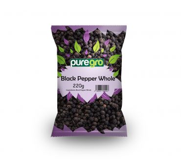 Puregro Black Pepper Whole 220g (Box of 10)