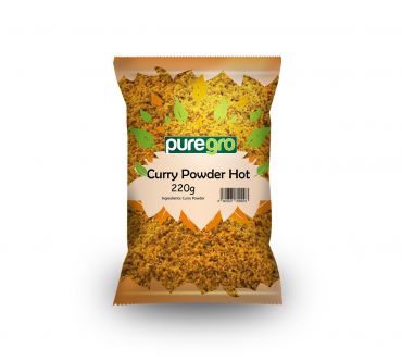 Puregro Curry Powder Hot 220g (Box of 10)