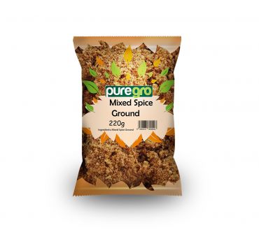 Puregro Mixed Spice Ground 220g (Box of 10)