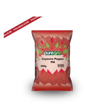 Puregro Cayenne Pepper 300g PM £2.99 (Box of 10)