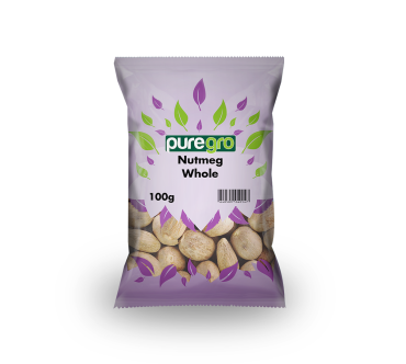 Puregro Nutmeg Whole 100g (Box of 10)