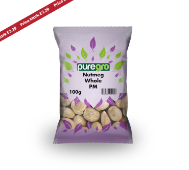 Puregro Nutmeg Whole PM £3.29 100g (Box of 10)