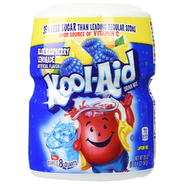 Kool Aid Ice Blue Raspberry 567g (8 Quarts) (Box of 12)