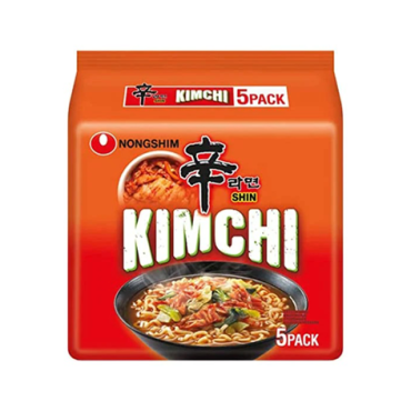 NONGSHIM Kimchi Ramyun Noodles 120g - Multipack 5PK (Pack of 8)