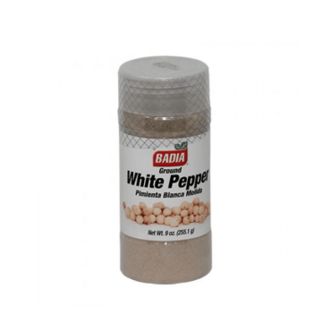Badia White Pepper 255.1g (9oz) (Box of 12)