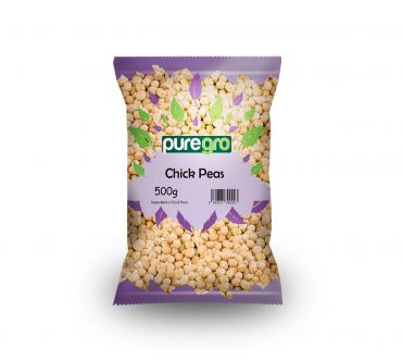 Puregro Chick Peas 500g (Box of 20)