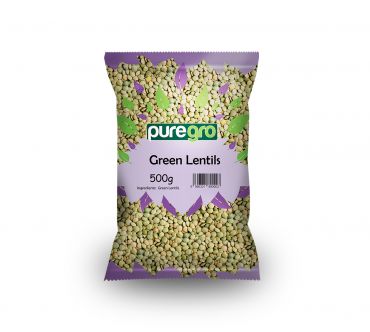 Puregro Green Lentils 500g (Box of 20)