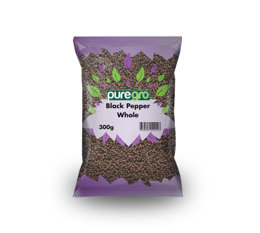 Puregro Black Pepper Whole  300g (Box of 10)