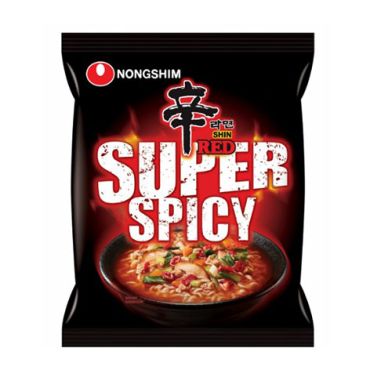 NONGSHIM Shin Red Super Hot Ramyun Noodles 120g (Pack of 20)