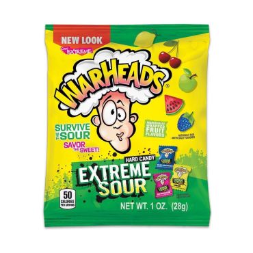 Warheads Extreme Sour 28g (1oz) (Box of 12)