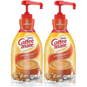 Coffee Mate Creamer Hazelnut 1.5L (Pack of 2)