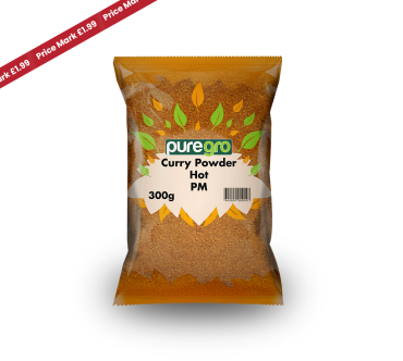 Puregro Curry Powder Hot PM £1.99 300g (Box of 10)