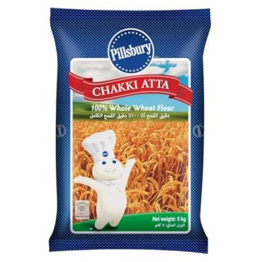 Pillsbury Chakki Atta Flour 5kg (Box of 4)