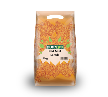 Puregro Red Split Lentils 4kg (Box of 5)