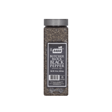 Badia Black Pepper Butcher Block 453.6g (16oz) (Box of 6)